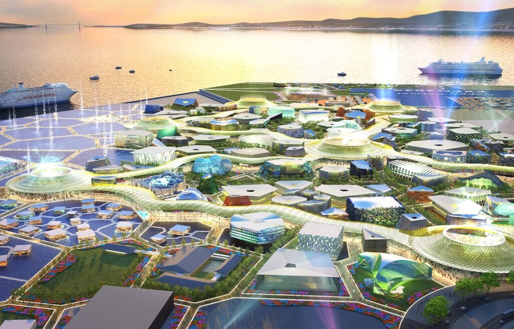 Concept for the Expo 2025 event site. Source: Japan Association for the 2025 World Exposition https://www.expo2025.or.jp/en/