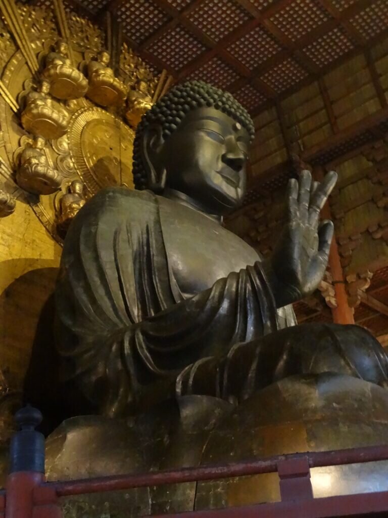 The Great Buddha statue at Todaiji in Nara, which is said to have been made possible by Gyoki's fundraising.