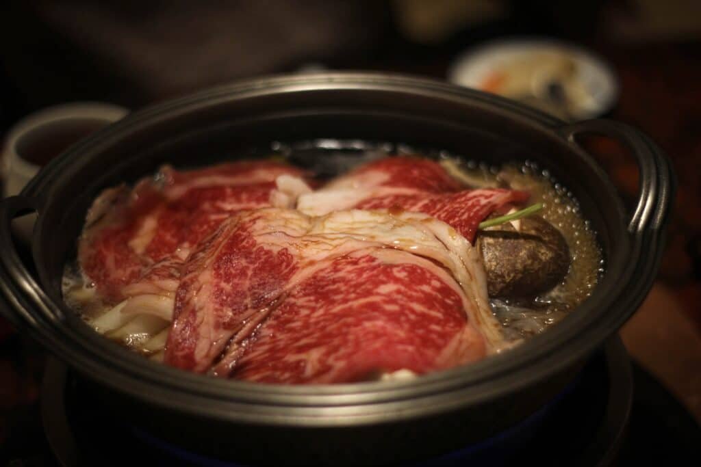 Japanese Wagyu beef: Sukiyaki