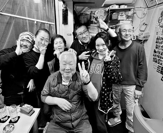 photo with izakaya friends